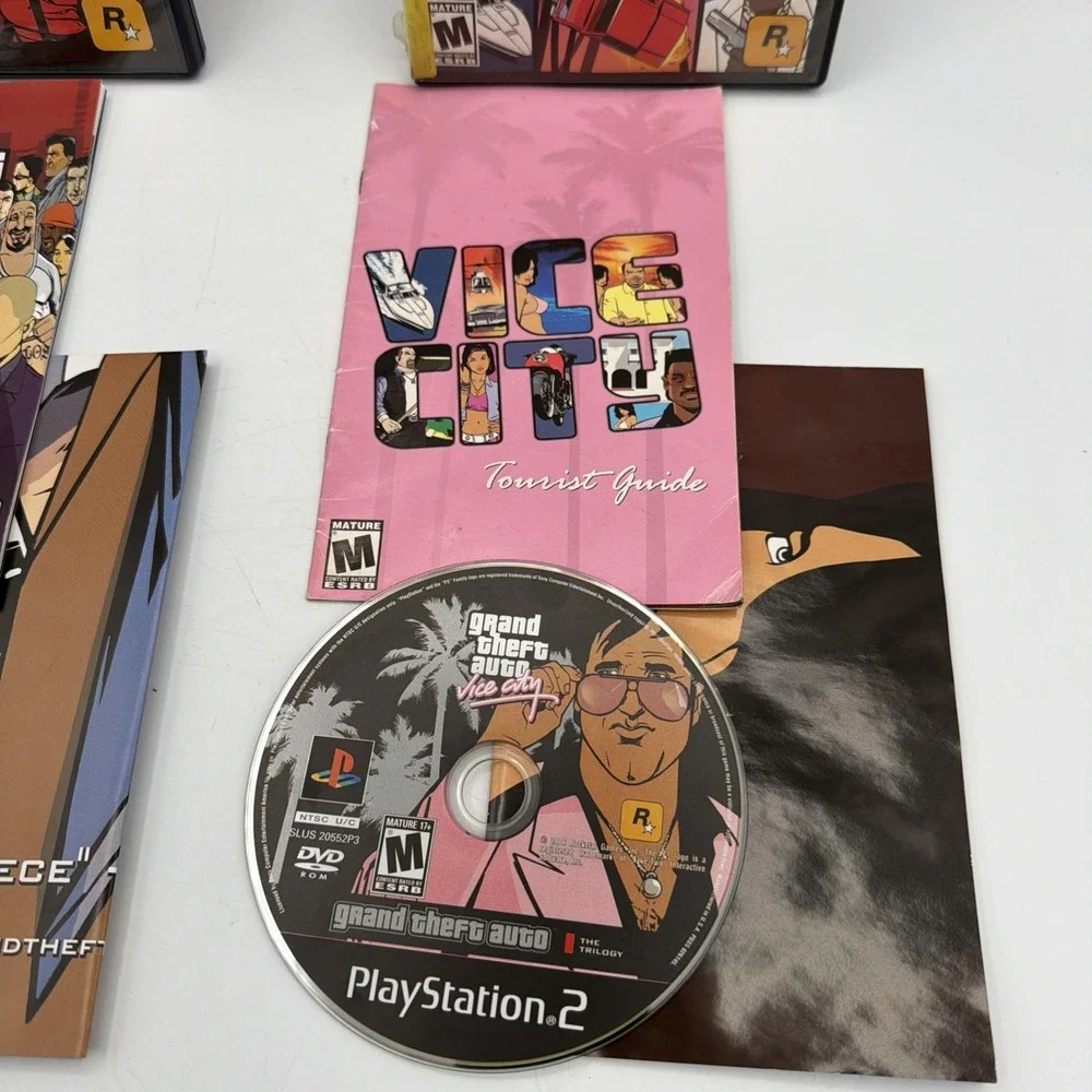 Grand Theft Auto Lot Sony PlayStation 2 PS2 Vice City & GTA III Rockstar Games